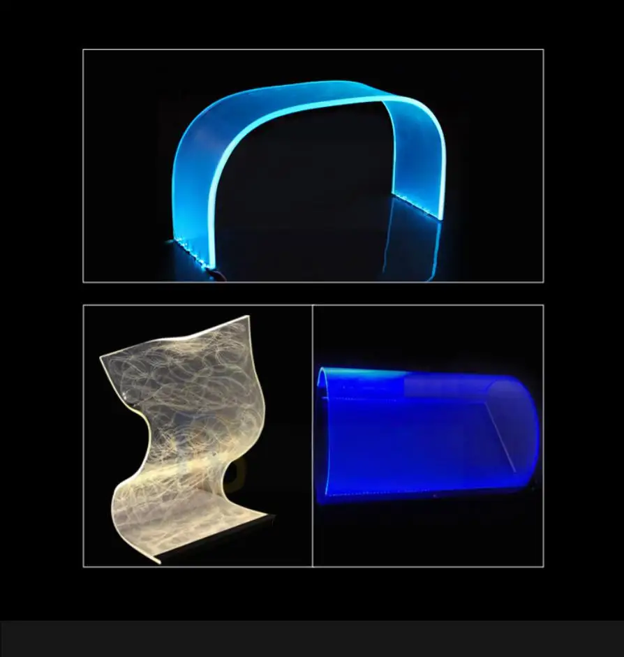 Engineering Quality Programmable Colorful Light Guide Plate Bar Nightclub New Colorful LED Light Guide Plate 1934