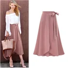 Skirt Skirts Long Women's Split Skirt 2020 New Plain High Waist Irregular Skirts Young Girl Fall Long Falda