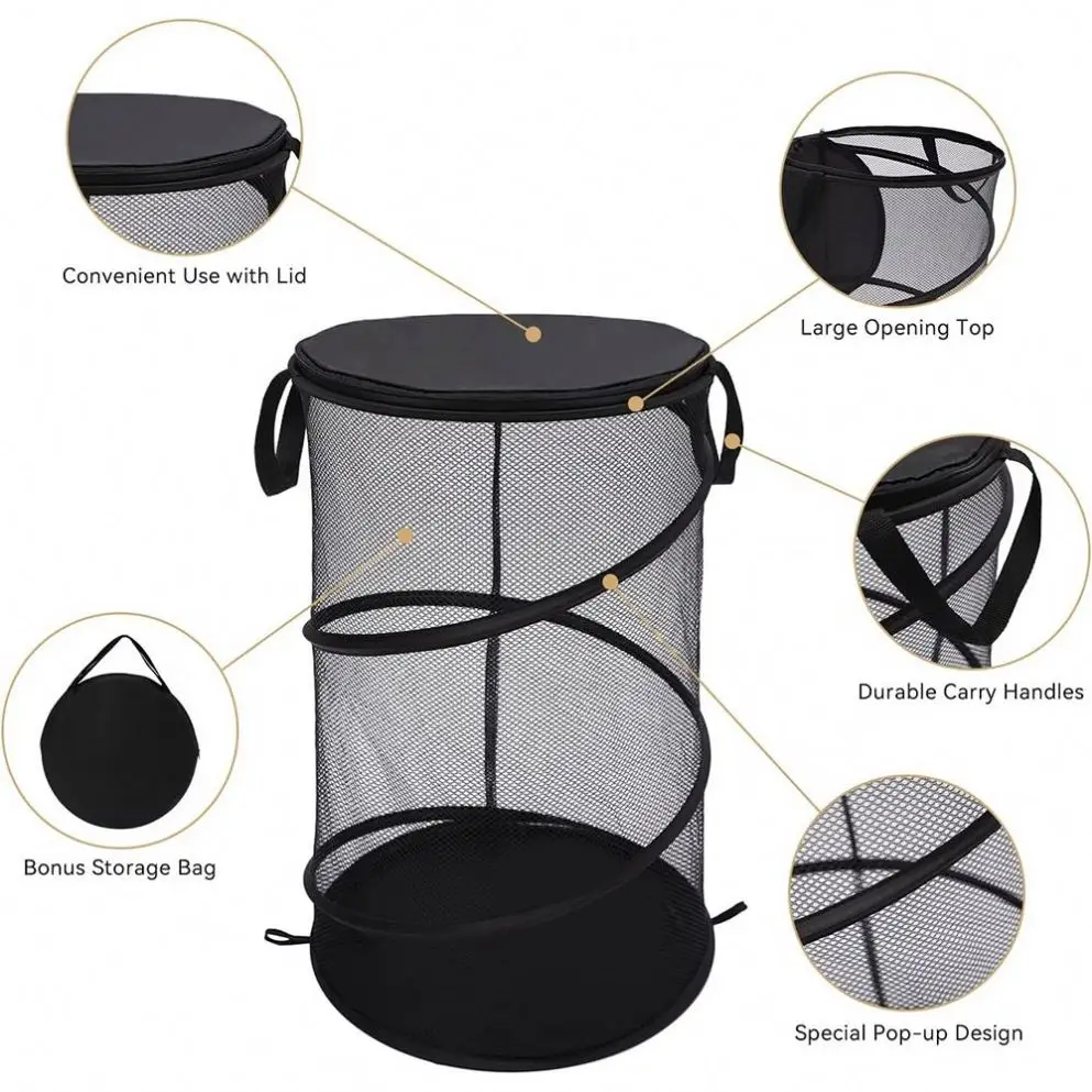 Wholesale Price Fashion Outdoor Playing Elastic Baskets with All Standing Lids