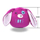 Customized Promotional 6 Inches Purple Round Cute Super Soft Plush Long Ear Plush Rabbit Stuffed Toy