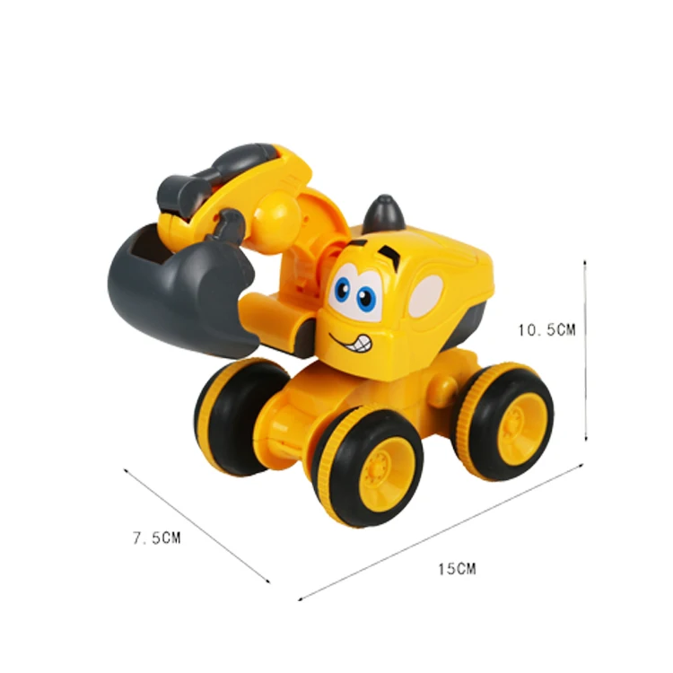 Hot Sale Cute Engineering Vehicle Toys Friction Cartoon Toys Car Fun Car Toys For Kids