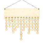 Crafts Wood Decoration Wooden Birthday Party Party Home Decoration DIY Handmade Calendar Crafts Pendant