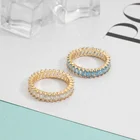 Gemstone Ring Rings Multi Color Gemstone Ring Jewelry Wedding Couple Rings CZ Women Ring Set