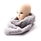 Scarf Solid Fashion Winter Fake Fur Collar Scarf Solid Color Thicker Warmer Neck Scarf For Women