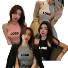 Tank Top Casual In Stock Body Femme Crop Blank Black Woman Sexy Basic Tank Top