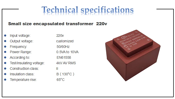 Customised 230V to 110V AC Power Transformer Toroidal Current PCB with 380V 24V 36V Output Voltages 50Hz Frequency supplier