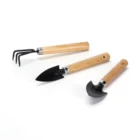 Hand Tools Garden Hand Tool Set Trowel Cultivator Rake Small Garden Indoor Wooden Gardening Hand Tools Set