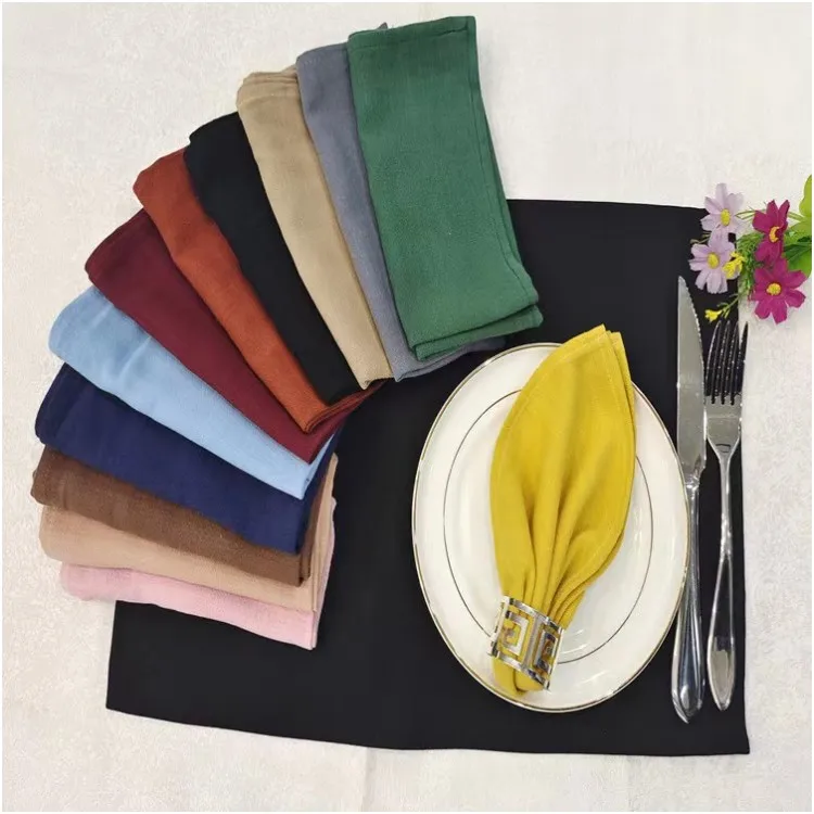 cotton linen tea towel 45x45cm or custom linen kitchen towel  linen tea towels bulk
