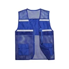 Black Vest Vest Hot Sale Custom Made Fluorescent Orange Webbing Black Reflective Safety Vest With Safety Reflective