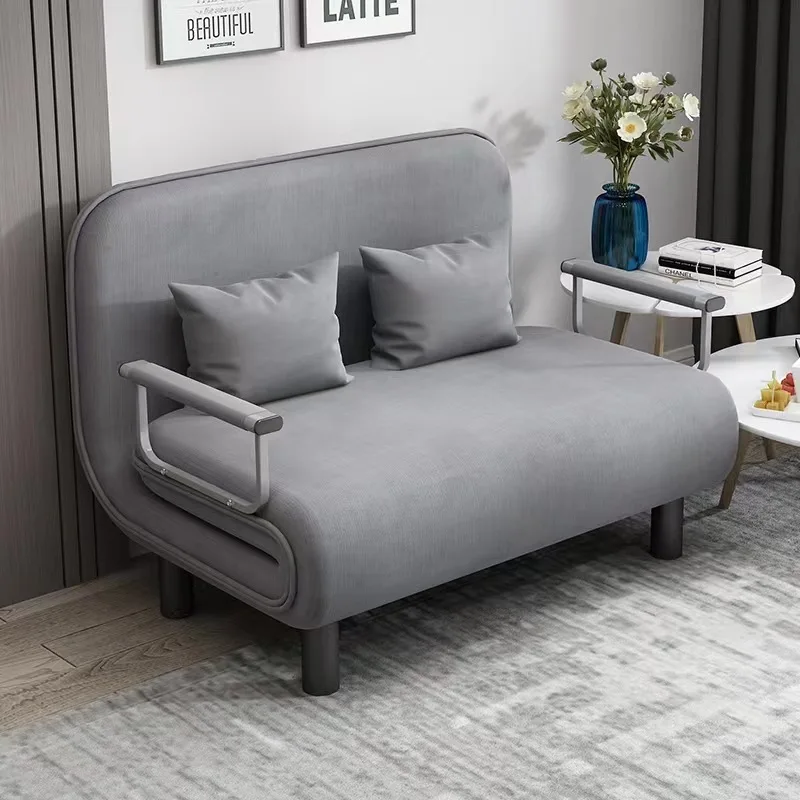 Modern Folding Sofa Bed Apartment Small Apartment Simple Single and Double Folding Sofa with Armrest H6bc262ebc3d44196afe8ed7a0c043832Y