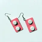 Earrings Earrings Wholesale Handmade Jewelry Temperament Cute Girl Pill Capsule Funny Fun Ear Hook Earrings