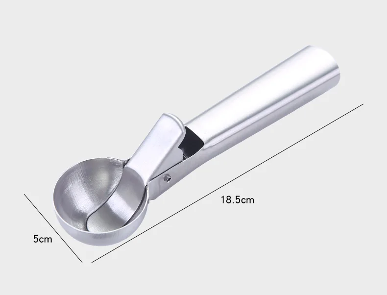 Durable Cookie Scoop Small Stainless Steel Ice Cream Spoon with Trigger Ice Cream Scooper