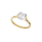Gold Ring 14k Real Gold Gorgeous Fancy Cushion Cut Moissanite Ring 14K Solid Gold Wedding Ring Women Fine Jewelry