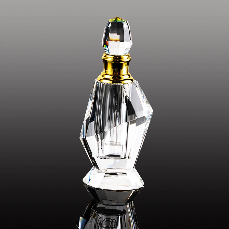 product new design beveled edge atmospheric 6ml glass empty bottle can be customized fashionable crystal perfume bottle-4