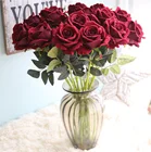 Wedding Most Popular Wedding Home Table Decoration High Quality Real Touch Colorful Artificial Rose Flowers