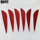ONTFIHS 2.5 " Parabolic Archery Fletch Feathers Hunting Turkey Feather Arrow Feather Fletchings 2.5 Inch
