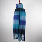 Scarf Popular Design High Quality Cheap Winter Women Check Plaid Scarf Scarves Ladies Custom Scarves