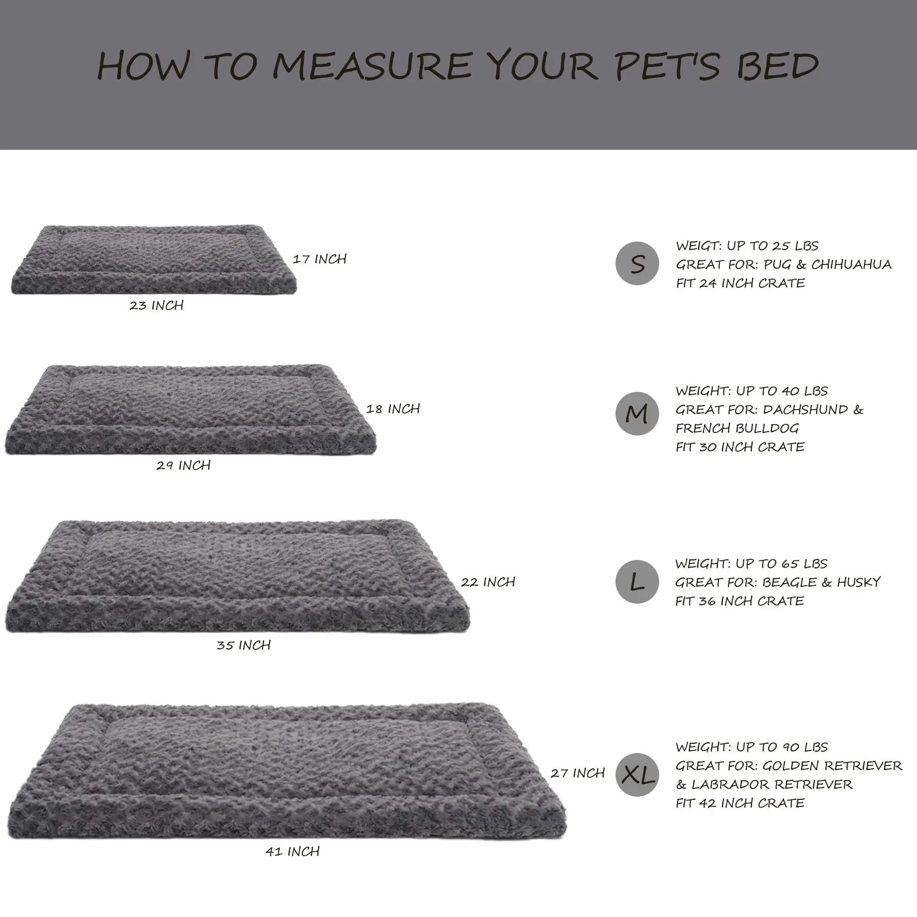 product luxury plush pet cushion soft faux fur bed with solid pattern for dogs and cats-52