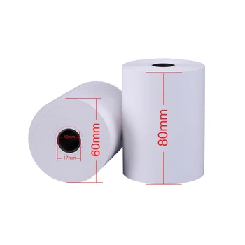 Waterproof and moisture-proof 80 mm thermal paper roll price 80x60mm pos paper cash register