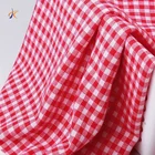 Red Check Hot Sale Cotton Woven Red Tc Check Plaid Fabric For Shirt Clothing Yarn Dyed Check Fabric