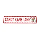 Ornaments Sublimation Metal Ornament European Sublimation Ornaments Candy Cane Lane Hanging Metal Christmas Decoration