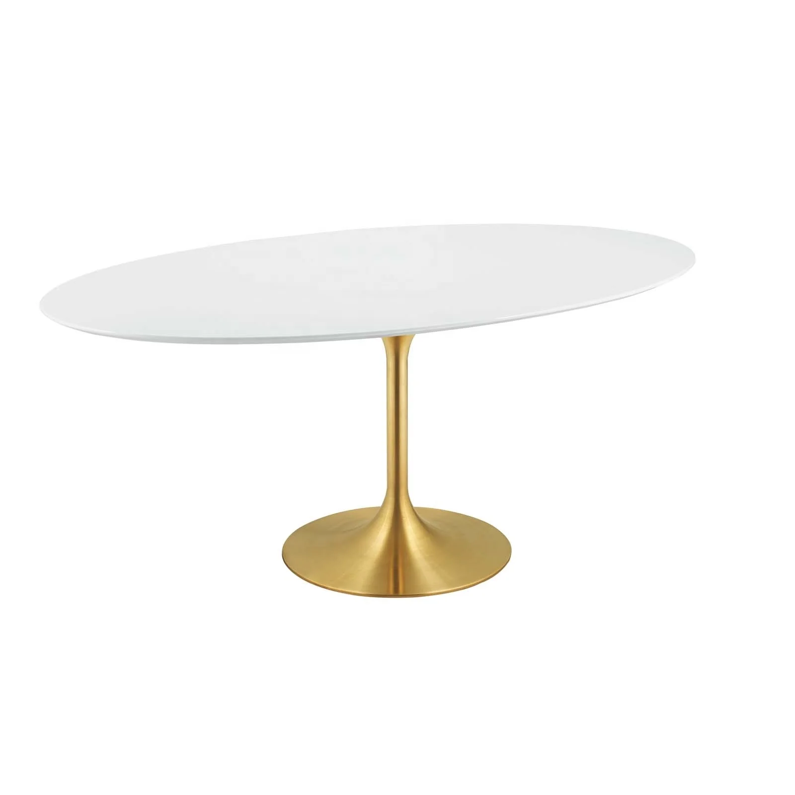 tulip base oval dining table