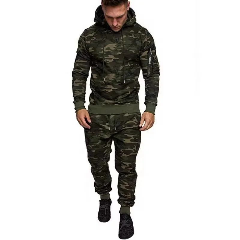 Men's Tracksuits,2 Piece Hooded Athletic Sweatsuits for Mens Casual Jogging Suits Sets