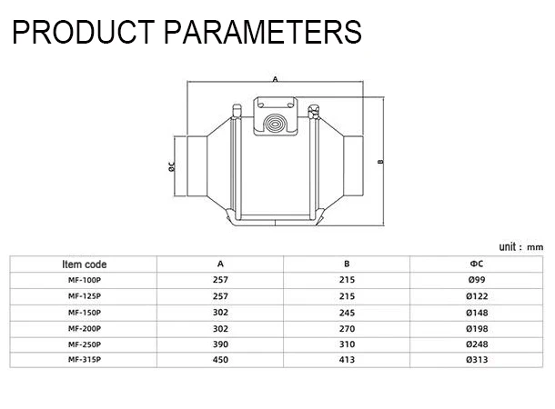 Inline Duct Fan, 220V, 48 - detail 18
