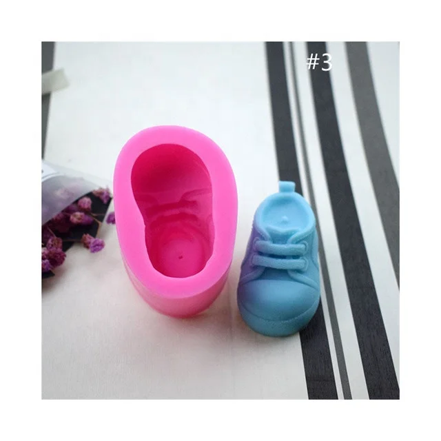 3D Knitted Baby Shoes Silicone Fondant Molds Cake Tool Cake Decorating DIY Mould Candle Soap Clay Mold 