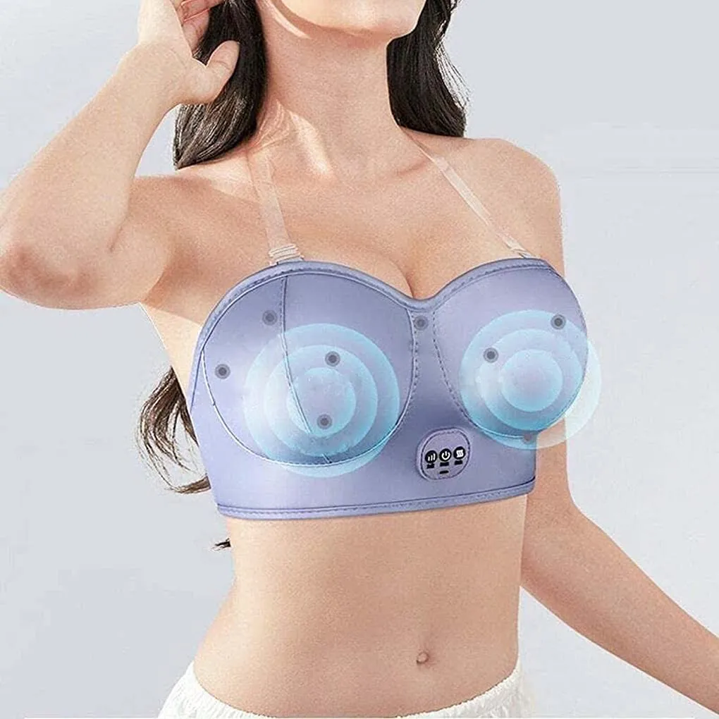 Electric Breast Massage Bra Enhancement Instrument Hot Compress Function Breast Lift Enlarge 2333