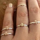 Jewelry Rings Ring Jewelry Rings Korean Gold Bee Ring Fashion Vintage Individual Adjustable Animal Bee Rings