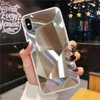 Cover Case Laudtec 3D Diamond Bling Glitter Rhinestone Clear Cover Silicon Case For IPhone 12 Pro Max