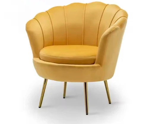 2024 Nordic Living Room Flower Shape Single Seat Velvet Sofa Lounge Chairs H6bfeac8b57c441d0819ba2cbecc9345bg