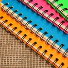 School Colorful PU Cover Spiral Notebook Customized Size Sprial Notepad Office School Supplier