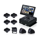 Rearview Camera Bus NEW AHD 720P 1080p FHD 4g Wifi Gps 8channel Dvr Monitor Bus Camera Monitoring System Kit For Truck