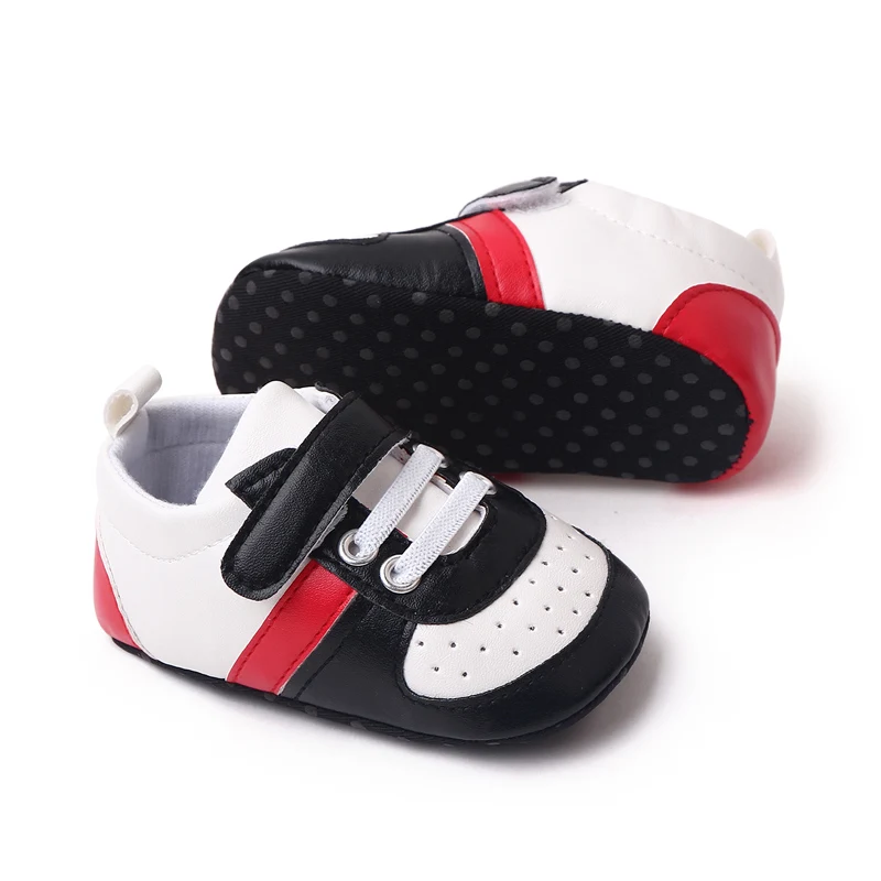 Color-matching Striped Mesh Breathable Soft-soled Baby Toddler Shoes for Boys manufacture