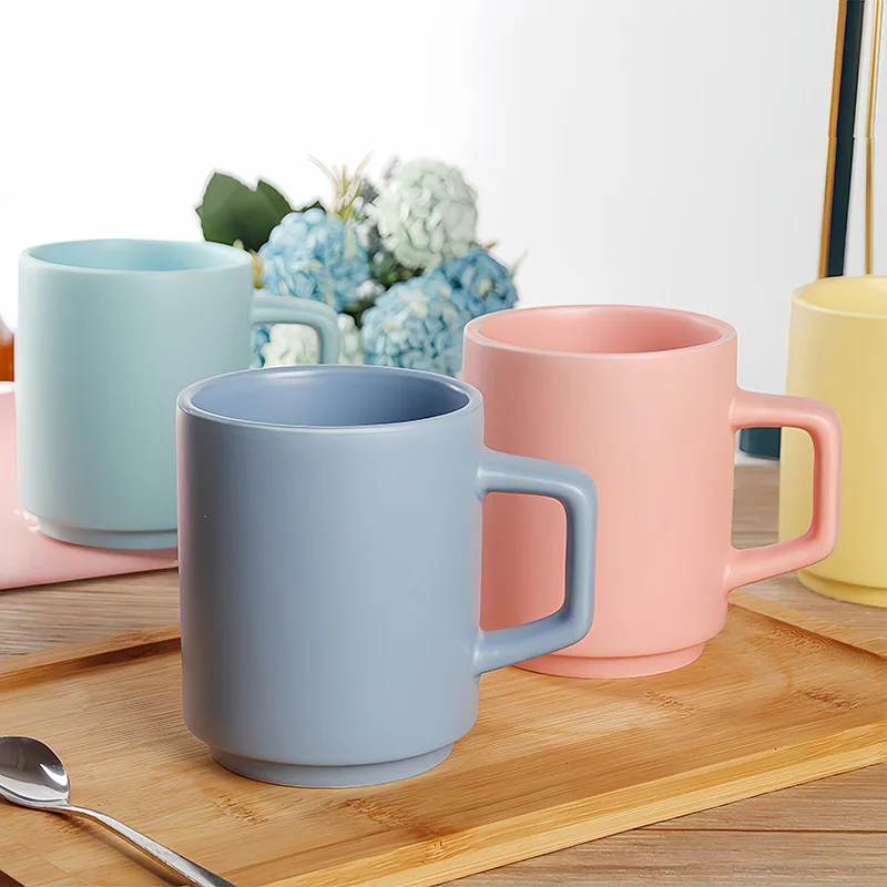 New Promotion Top seller Nordic colorful glazed large capacity Custom Cookie Coffee Ceramic Mug