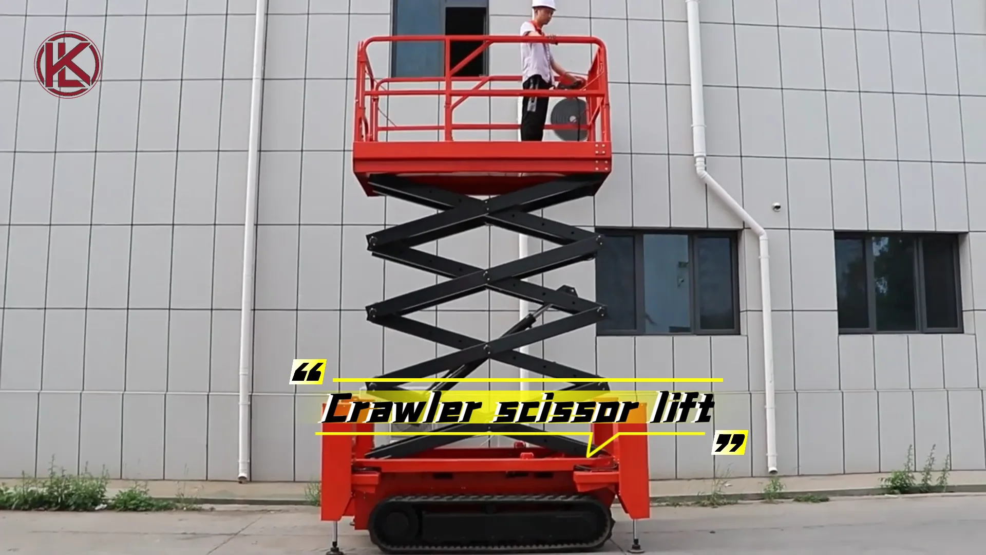 Electric Crawler Tracked Scissor Lift Working Height Platform Self