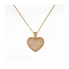Pendant New Love Dollar Heart Necklace Men Pendant Zircon Personality Necklace Jewelry