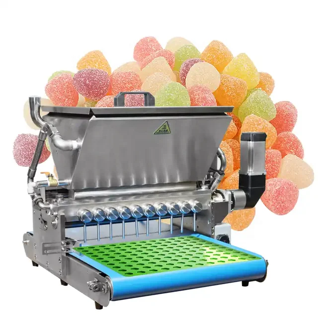 Small Scale Gummy Mold Universal Depositor Semi Automatic Sugar Mint Hard Coconut Candy Form Make Machine