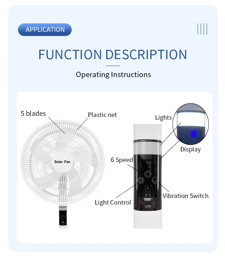 Model Solar Fan, 45W(0.06hp), Plastic - detail 14