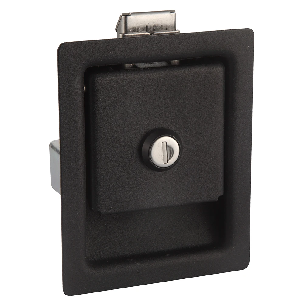 Carbon Steel Black Coated Toolbox Paddle Latch Truck Lock Rv Keyed Lock Truck Paddle Latch supplier