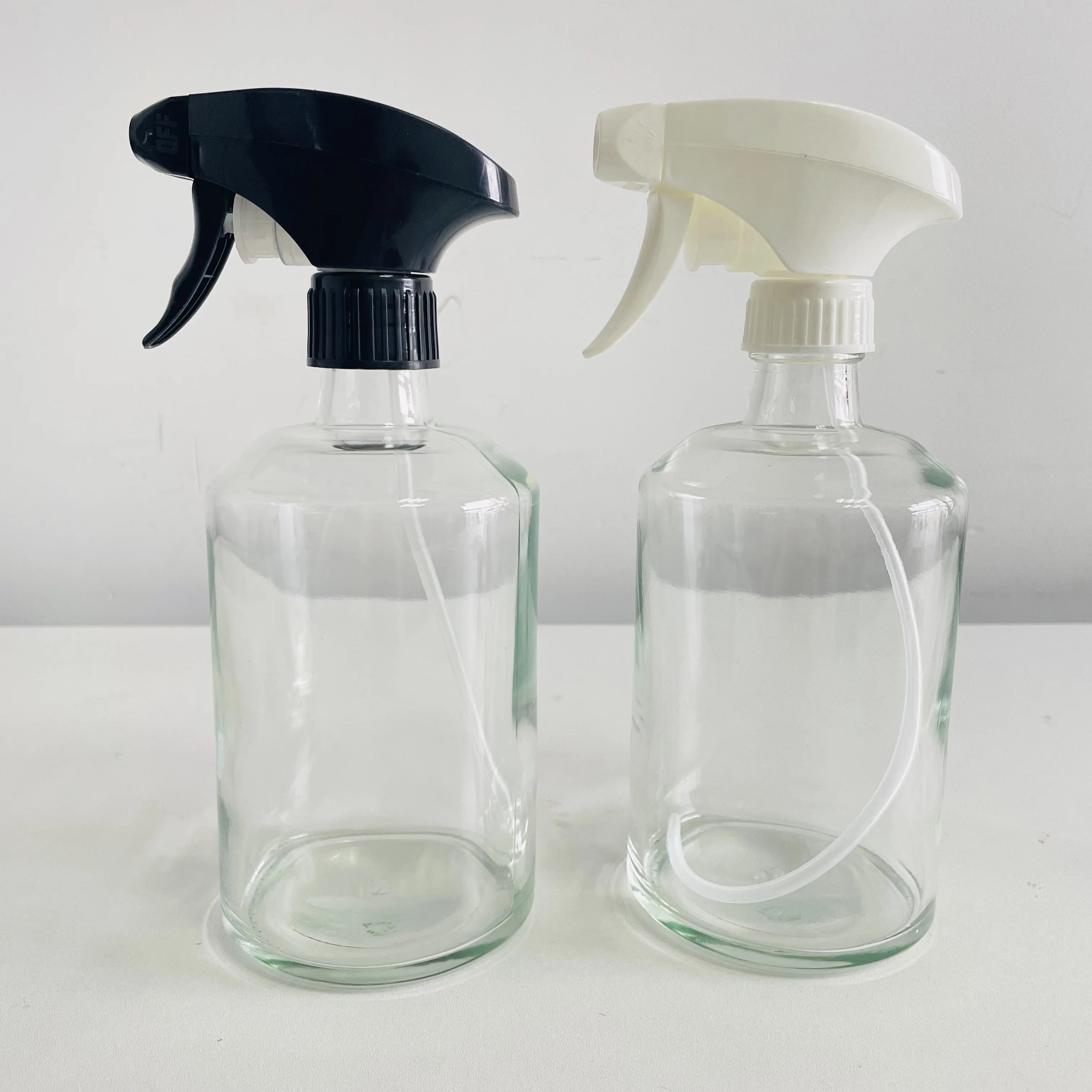 Loiton Pump Bottle Body care Shampoo Bath Set Dish Soap Conditioner Customized Slanted shoulder 500ml Glass Bottle for Hand Wash