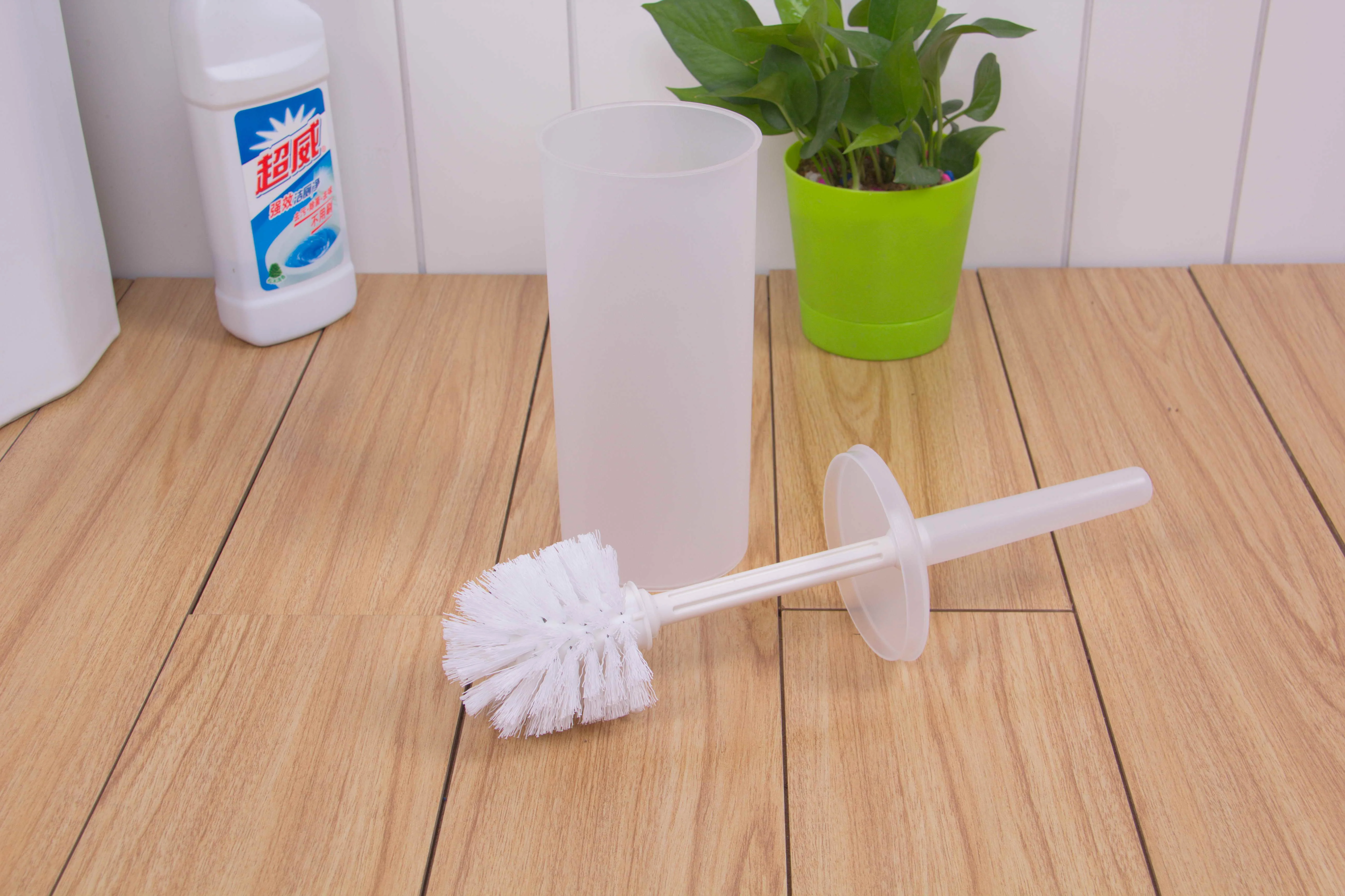 Durable toilet brush price decorative cleaning brush plastic toilet brush with holder set