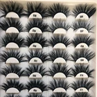 Eyelashes Eyelash New Design Mink 3D Wholesal Vendor Bulk 25mm Lashes Eyelashes Mink