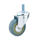 Gray Wheel 100mm Caster Wheel 100mm Hotel Table Gray Rubber Caster Wheel