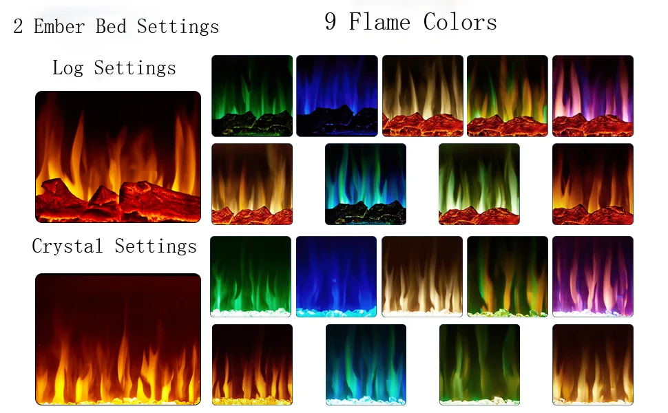Electric Fireplace, 30-Inch, LED - detail 12