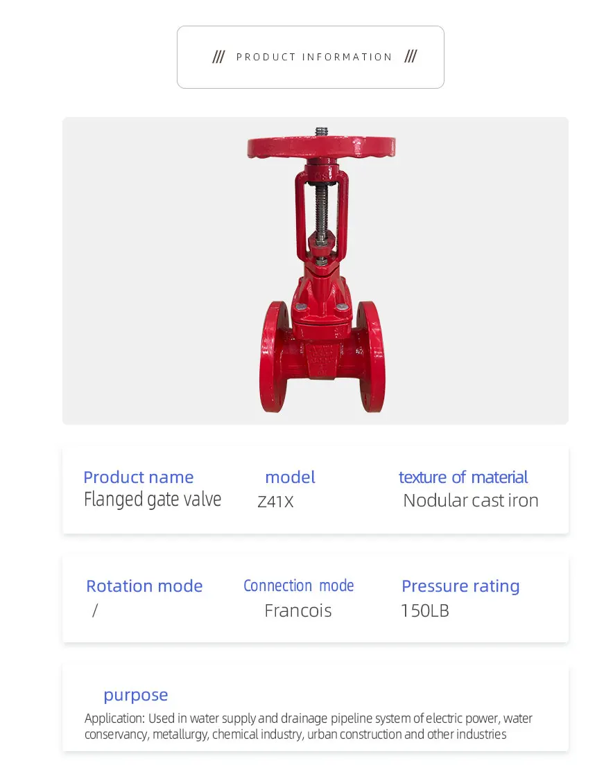 Factory Customization Fire Fighting Approved Ductile Iron Valves