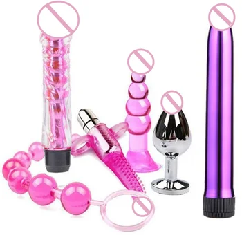Female vibrating penis G-point vibrator penis adult sex toy female penile vibrator combination set Hot