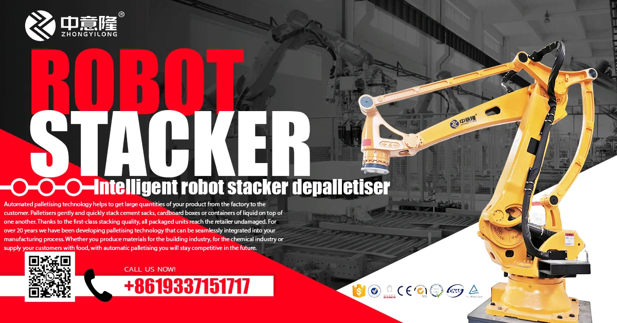 Fully Automatic Depalletising And Unpacking Robot Arm Pick And Place